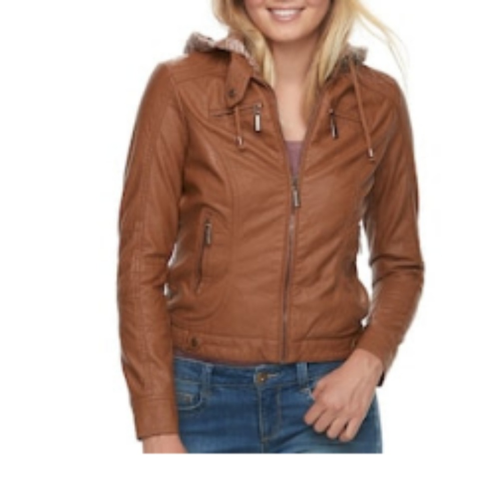 Faux Leather Jacket